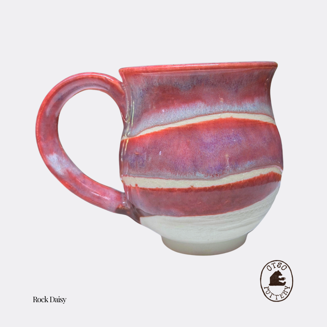 Handmade ceramic pottery mug by Otso Pottery otso pottery Brisbane Australia rock daisy
